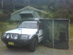 Camping in the Snown Mountains