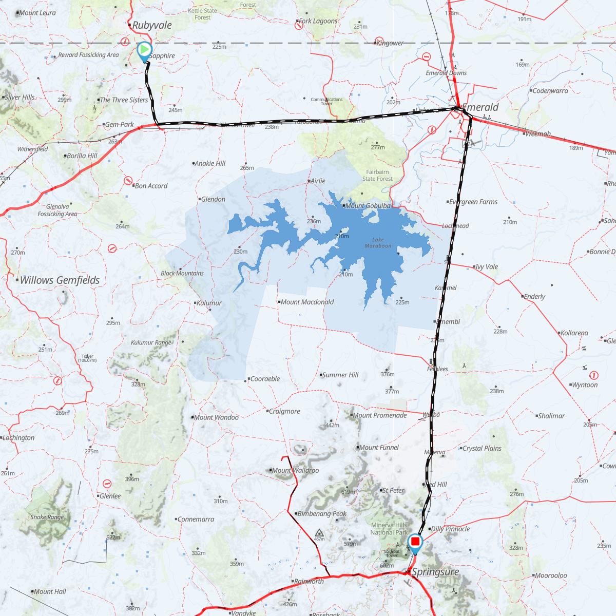 Sapphire to Springsure 12/05/2015 QLD