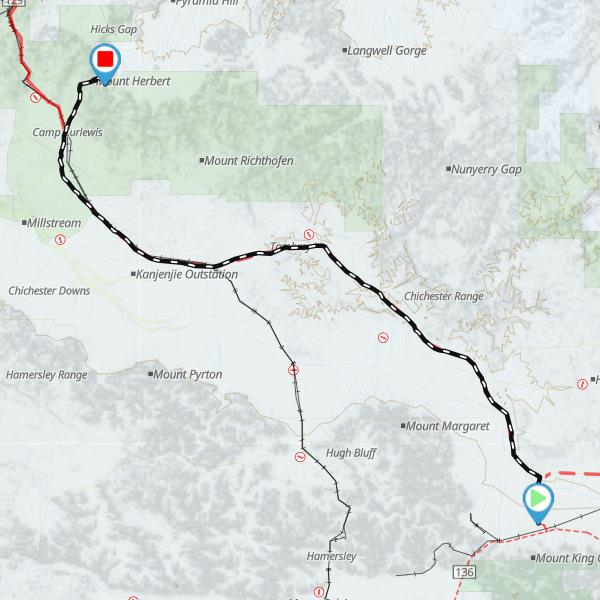 Part of Roebourne Wittenoom Road WA