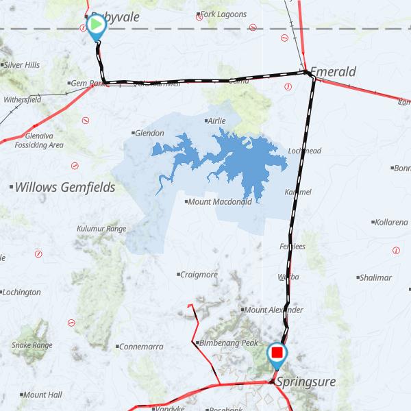 Sapphire to Springsure 12/05/2015 QLD