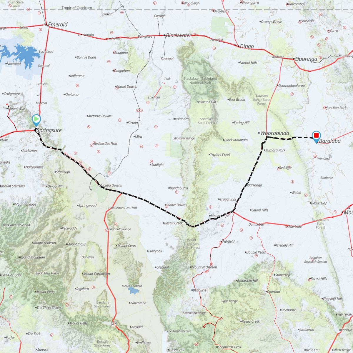 Springsure to Baralaba 13/05/2015 QLD