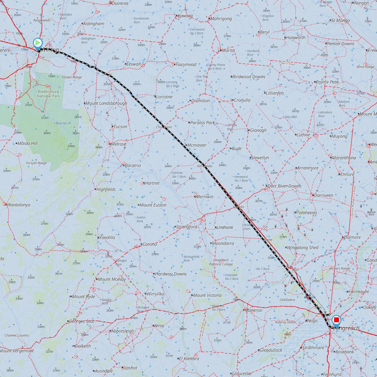 Winton to Longreach QLD